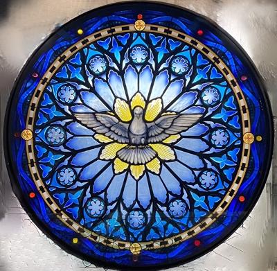 rose window blue